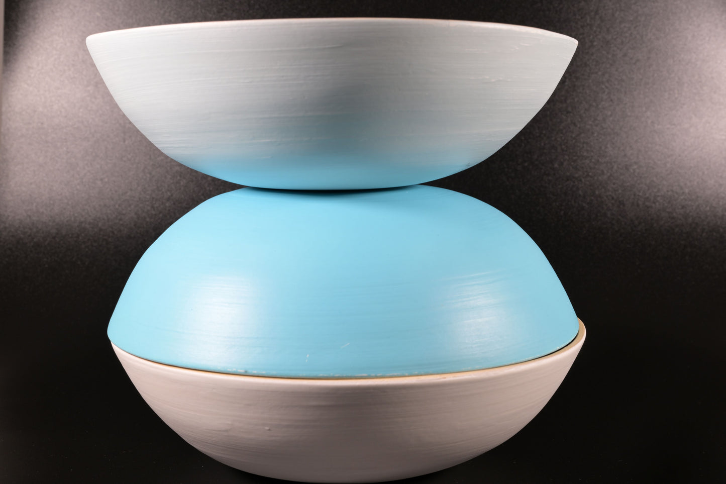 Small spun bamboo bowls