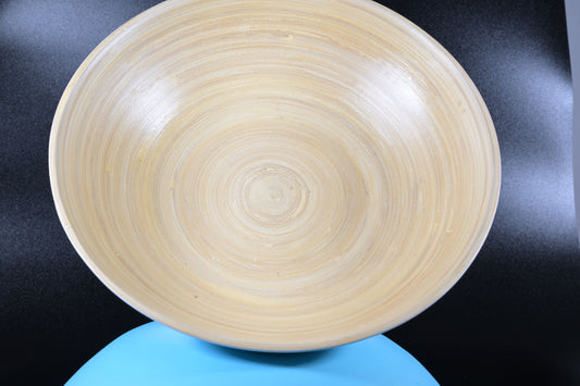 Small spun bamboo bowls